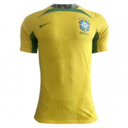 2022 Brazil Yellow Pre Match Training Jersey (Player Version)