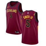 Men's Cleveland Cavaliers J.R. Smith #5 Wine Swingman Jersey