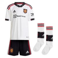 22-23 Manchester United Away Kid Full Kit