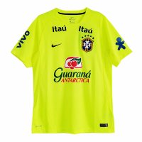 20-21 Brazil Fluorescent Green Pre-Match Jersey