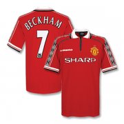 1998-1999 Manchester United Home Retro Jersey Beckham #7 Shirt