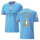 22-23 Manchester City Home Champions 21-22 Cup Champion Jersey