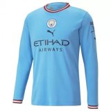 22-23 Manchester City Home Long Sleeve Jersey