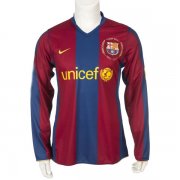 2007-2008 Barcelona Home Retro Long sleeve Jersey