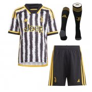 23-24 Juventus Home Replica Jersey Kids Full Kit