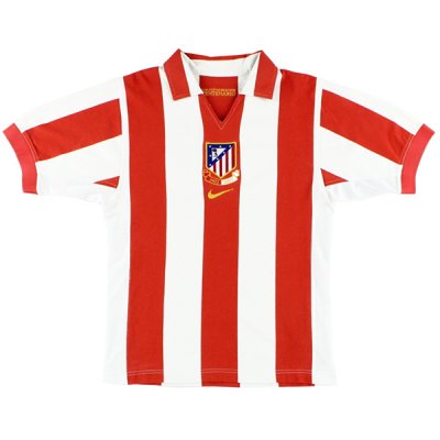 2003-2004 Atletico Madrid Centenary Home Retro Jersey