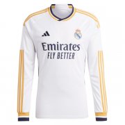 23-24 Real Madrid Home Long Sleeve Soccer Jersey