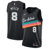 Men’s San Antonio Spurs Patty Mills #8 Black Swingman Jersey